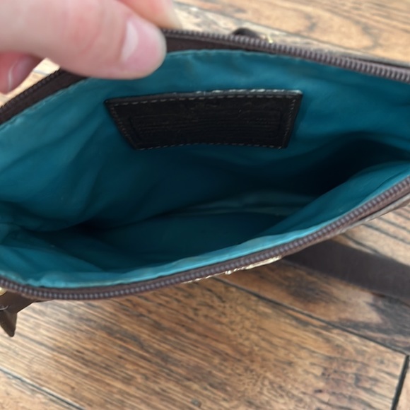 leath brown coach bag - Picture 5 of 7